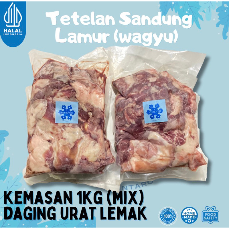 

TETELAN/SANDUNGLAMUR TRIMINGAN STEAK WAGYU 1KG