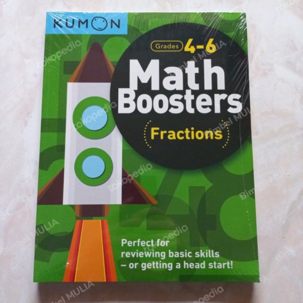 Booster KUMON buku matematika fraction kelas 4-6 latihan soal sd