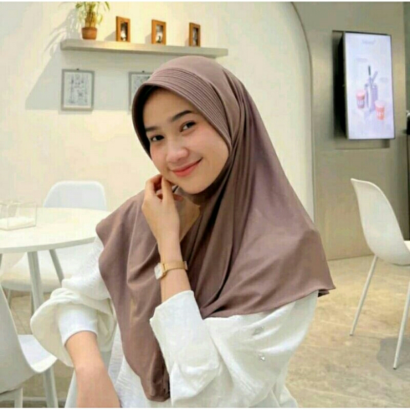 Hijab Bergo Hamidah Sakolah - Jilbab Bergo Hamidah Ukuran M