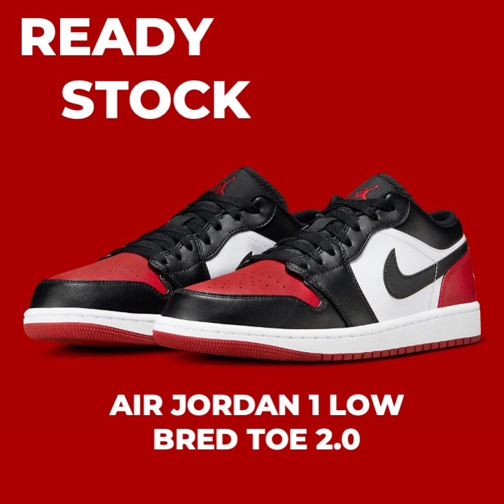 Sneakers Nike Air Jordan 1 Low Bred Toe 2.0