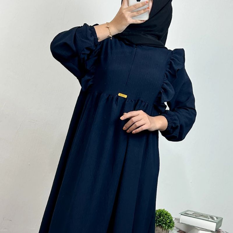 gamis rempel dada kekinian