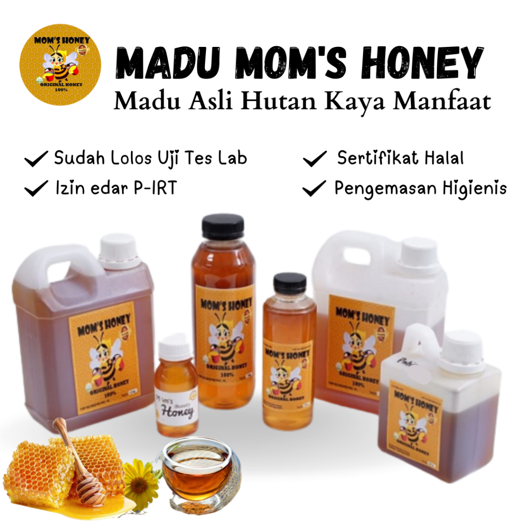 

Madu Asli MOMS HONEY Kaya Manfaat / Madu Asli Hutan Semua Ukuran