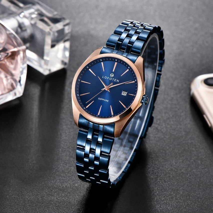 Original 100% Jam Tangan Wanita Lofoten 8101 F-8101L Sapphire Garansi Resmi 1 Tahun