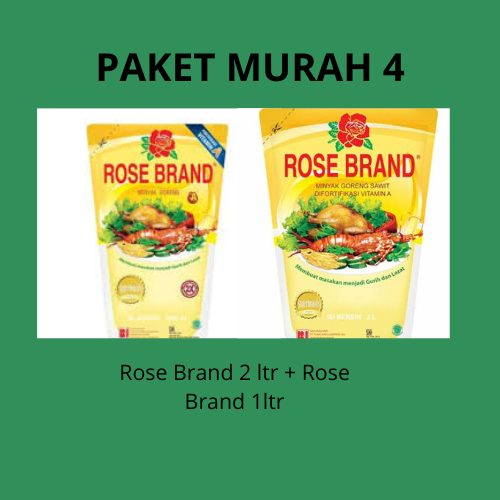 

Paket murah 4 (Rose brand 2 ltr + Rose brand 1Ltr)