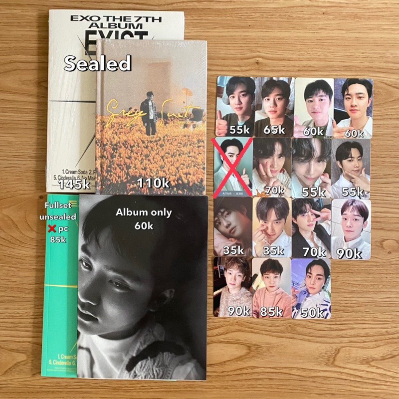 WTS PC ALBUM EXO EXIST GREY SUIT EMPATHY KYUNGSOO SUHO CHEN XIUMIN