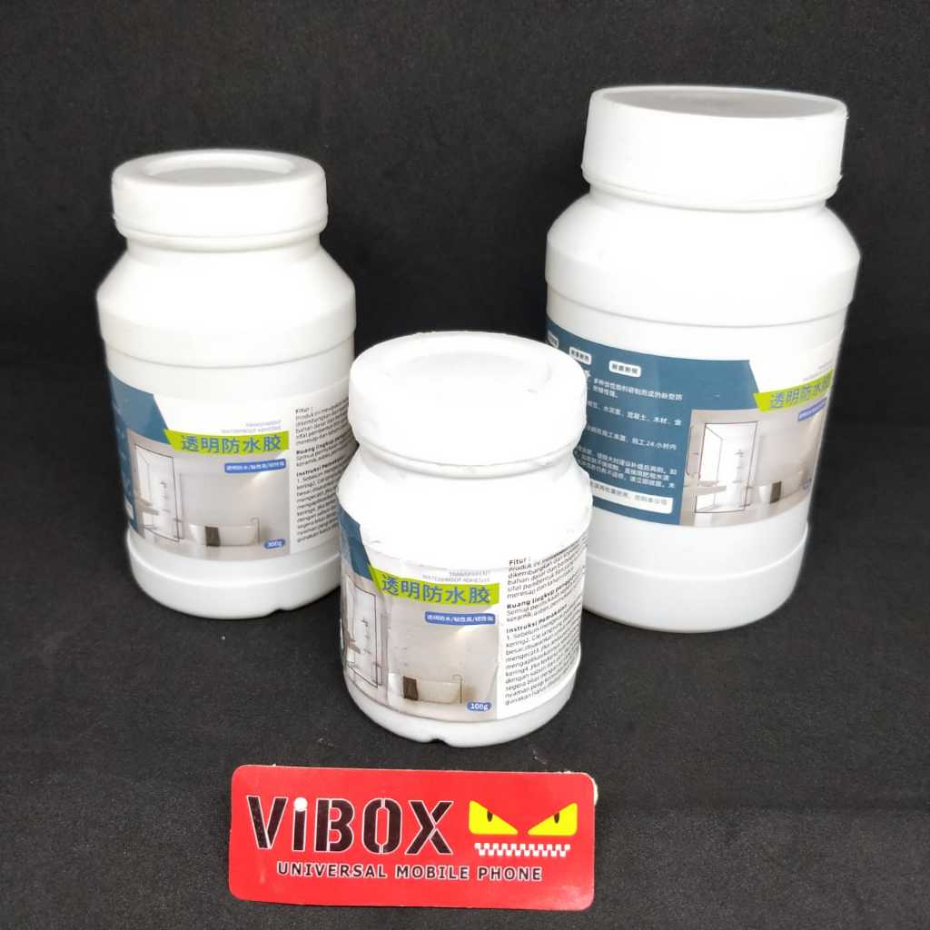 Vibox Lem Bening Transparan Serbaguna Anti Bocor Super Kuat Original Lem Penambal Tembok Atap Lantai