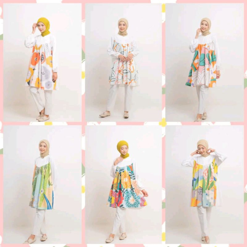 TUNIK TOYOBO / TUNIK PRINT / TUNIK KATUN / TUNIK MOTIF / TUNIK BUSUI / TUNIK PREMIUM / TUNIK BIG SIZ