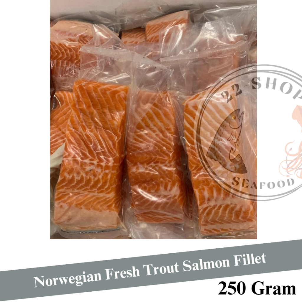 

Norwegian Fresh Trout Salmon Fillet 250gram - Frozen Premium Grade