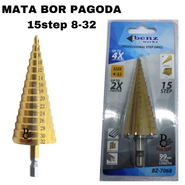 mata bor pagoda benz 15 step 8-32