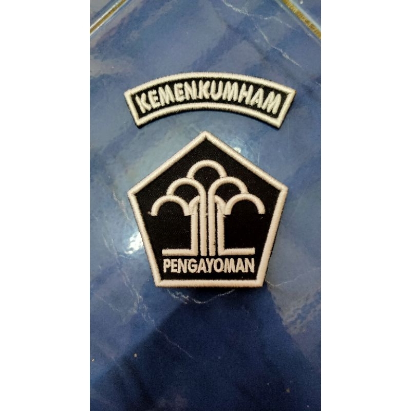 BADGE PENGAYOMAN + KEMENKUMHAM TIMBUL