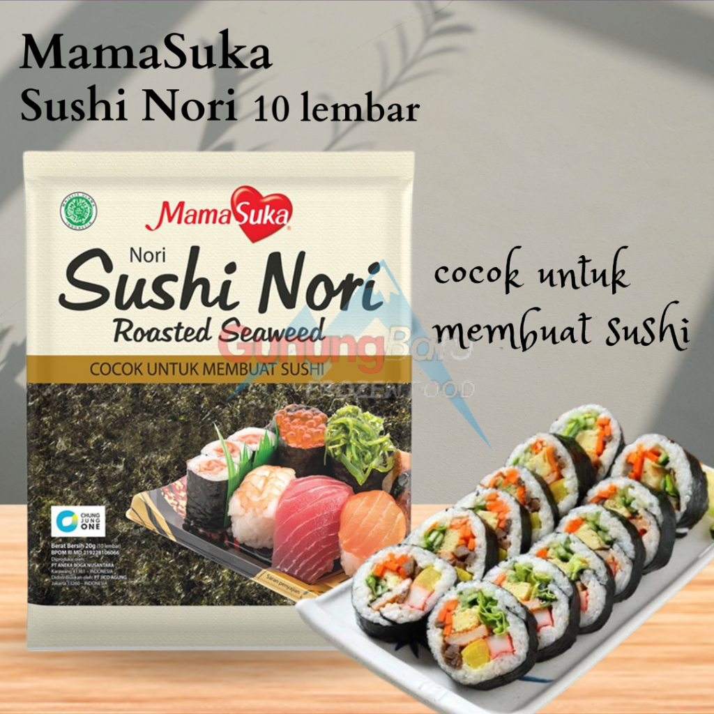 

Ay00! CHUNG JUNG ONE RUMPUT LAUT GIMBAP 40 GRAM / MAMASUKA SUSHI N20GRAM