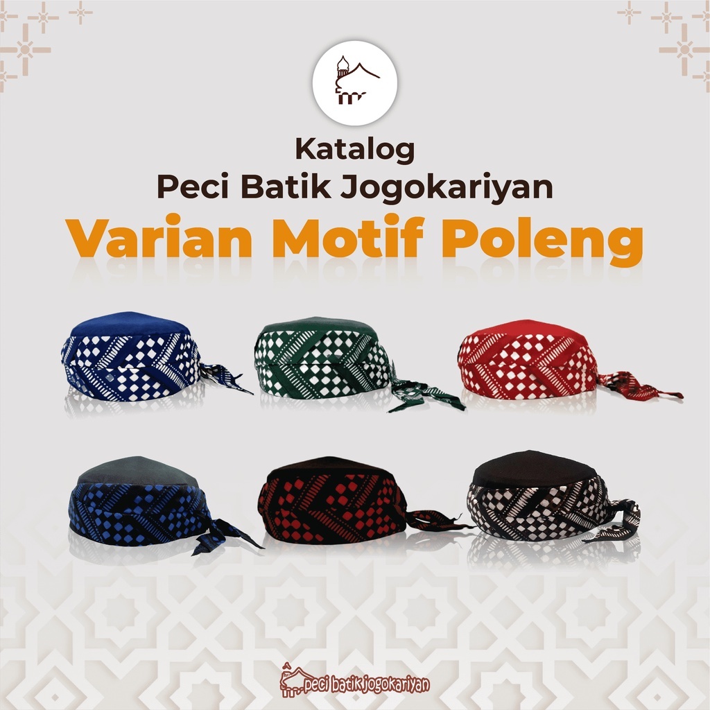 Peci Batik Jogokariyan Motif Poleng Original