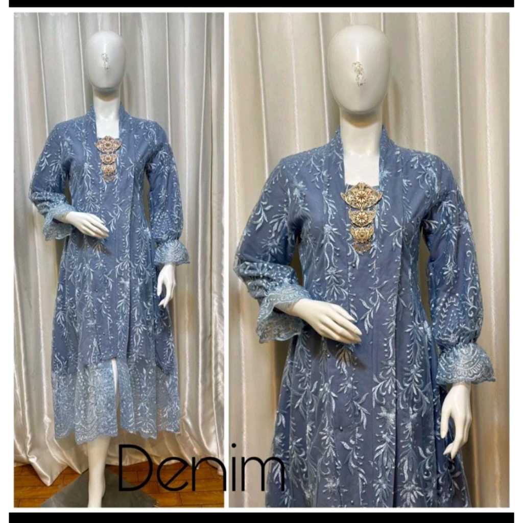 Realpict Floy Semi Gamis//Dress Pesta Dan Tunik Seragaman Pesta//Kebaya Modern Kekinian Khusus Outher