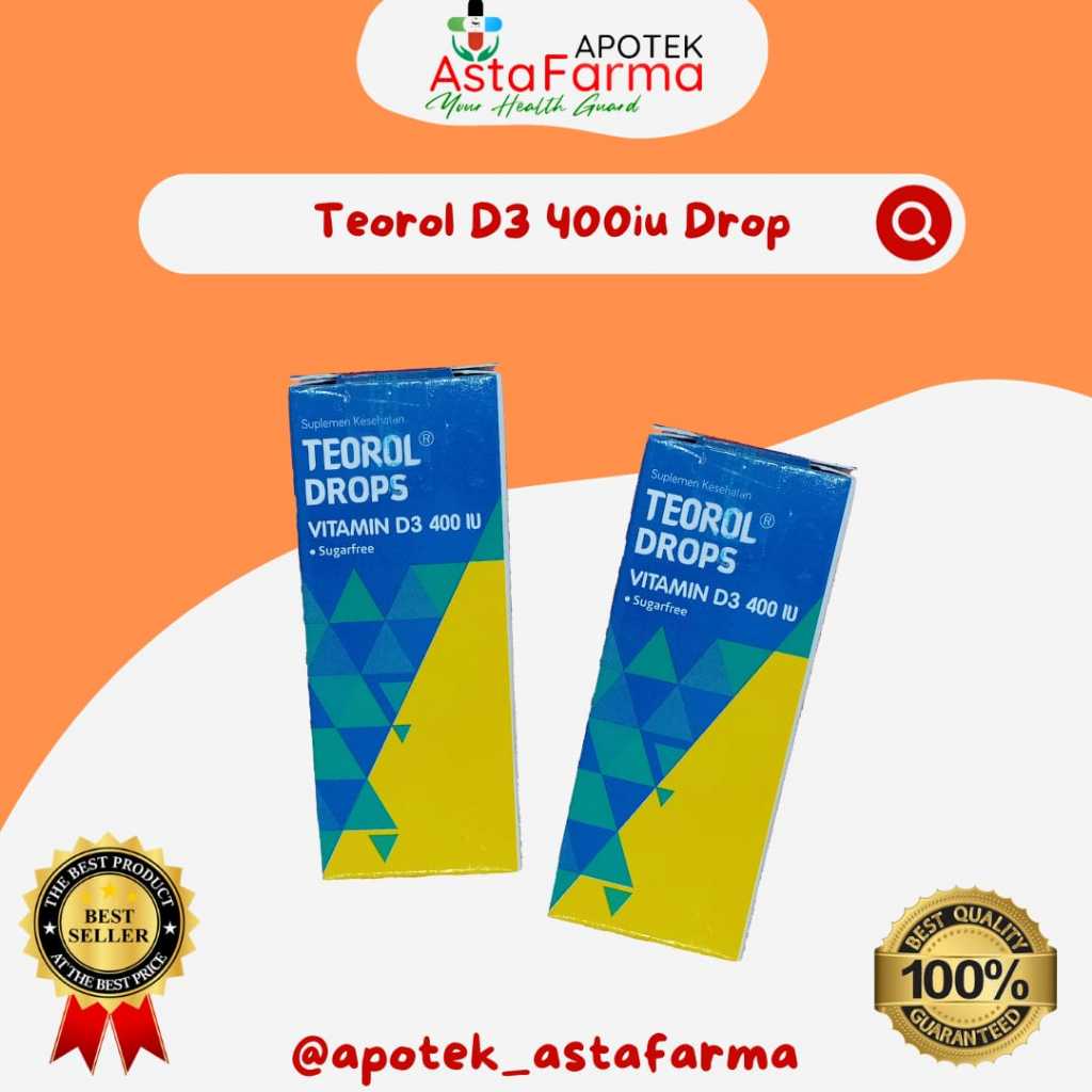 TEOROL DROP VITAMIN D3 BAYI DAN ANAK SUGARFREE