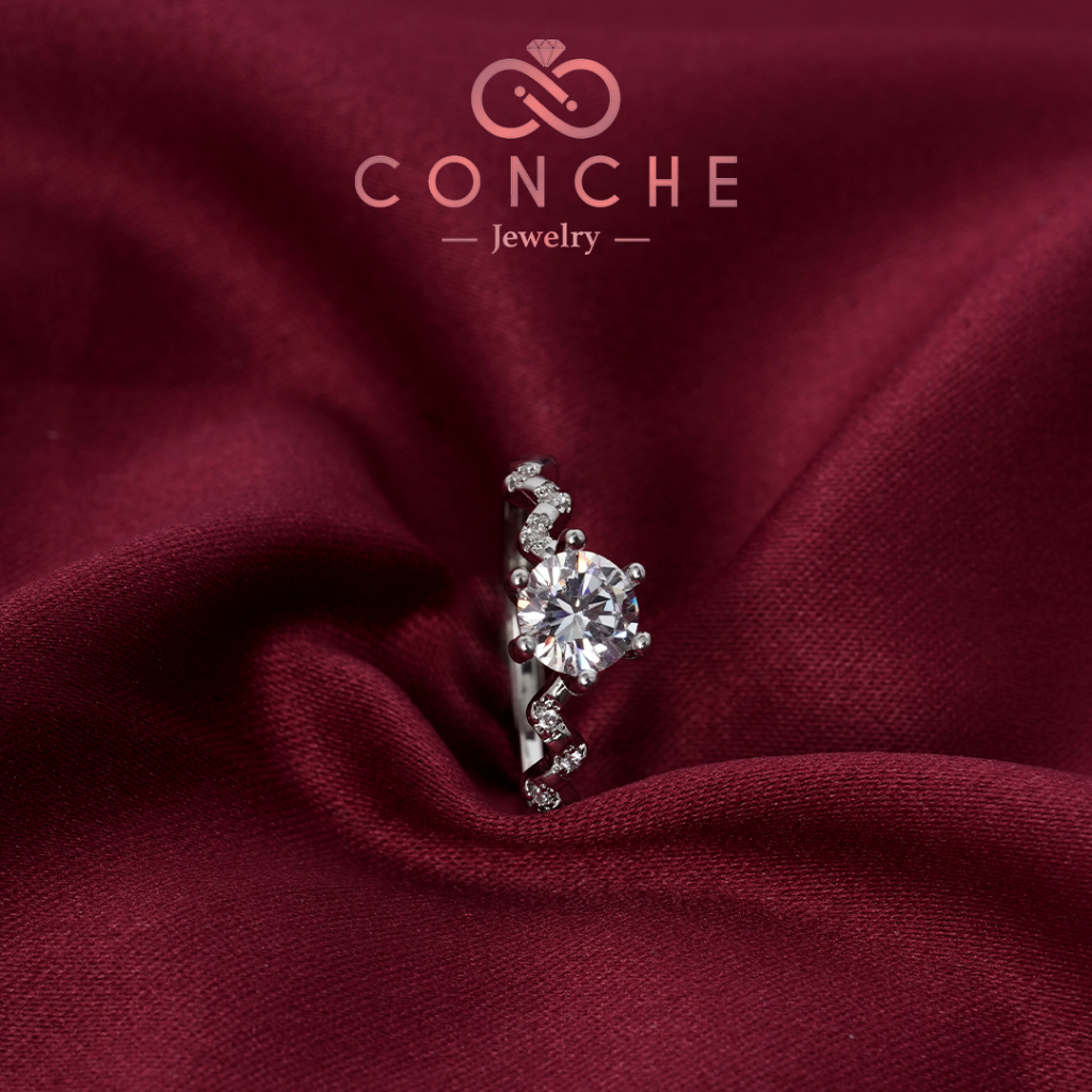Conche Jewellery Cincin Platinum Wanita Adjustable Anti karat Adjustable