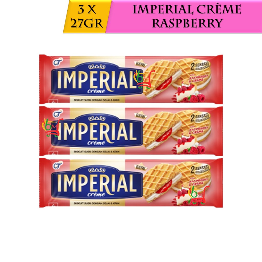 

3PCS Imperial Raspberry Creme Biskuit dengan Selai dari Orang Tua