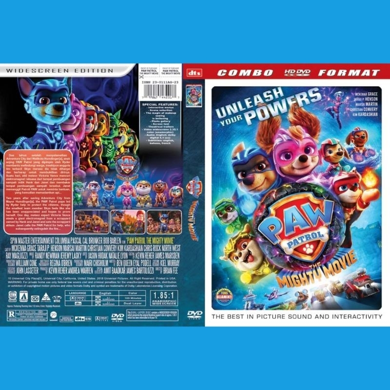 DVD PAW PATROL THE MIGHTY M0VIE 2023