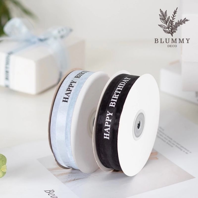 

| Pita cantik vintage aesthetic estetik Pita Organdy Motif Garis PREMIUM (1" / 2,5 Cm) Panjang ± 18 Meter PITA FRAME SATIN ORGANZA 2,5 CM / 1 INCH ECER PER METER black white putih hitam abu grey gray ecer pita happy birthday kado