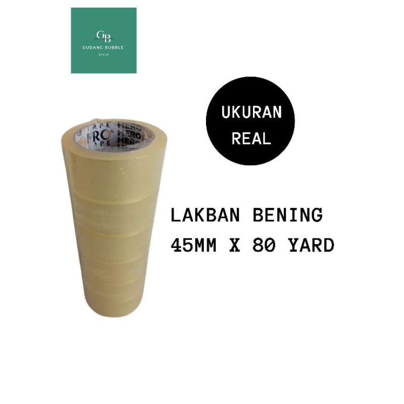 

LAKBAN BENING 45MM X 80YARD - 6PCS