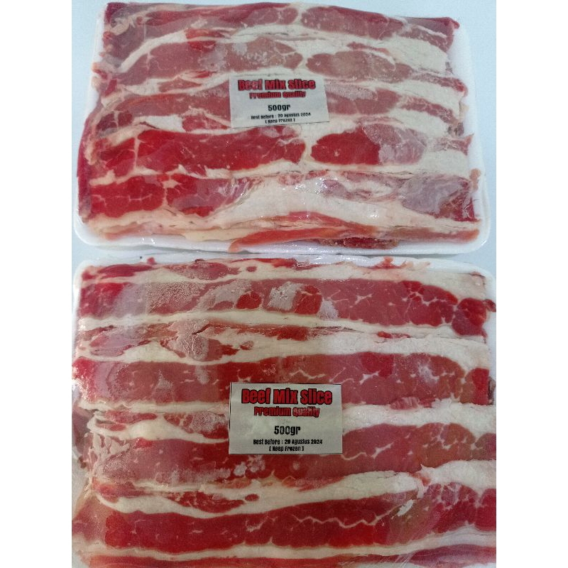 

Beef slice mix premium 500gr
