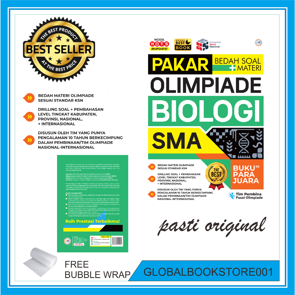 BUKU OLIMPIADE/KSN BIOLOGI SMA PAKAR BEDAH SOAL+MATERI OLIMPIADE BIOLOGI SMA MA