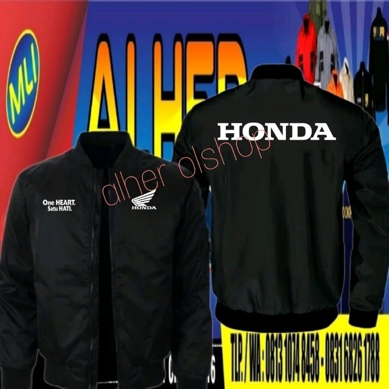 jaket bomber Honda jaket Honda motor seragam Honda jaket kerja Honda jaket dealer Honda