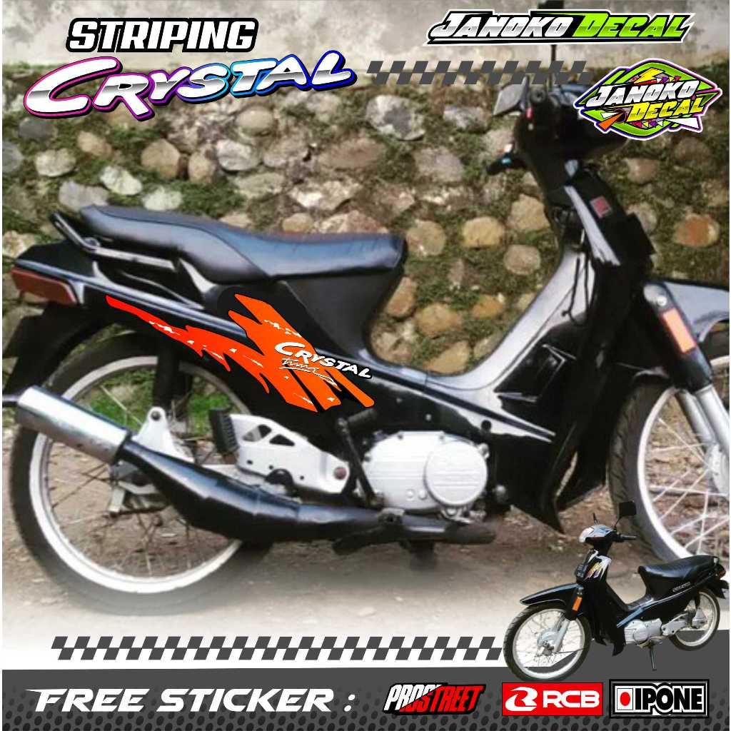 STRIPING VARIASI MOTOR SUZUKI CRYSTAL / STICKER LIST MOTOR SUZUKI CRYSTAL