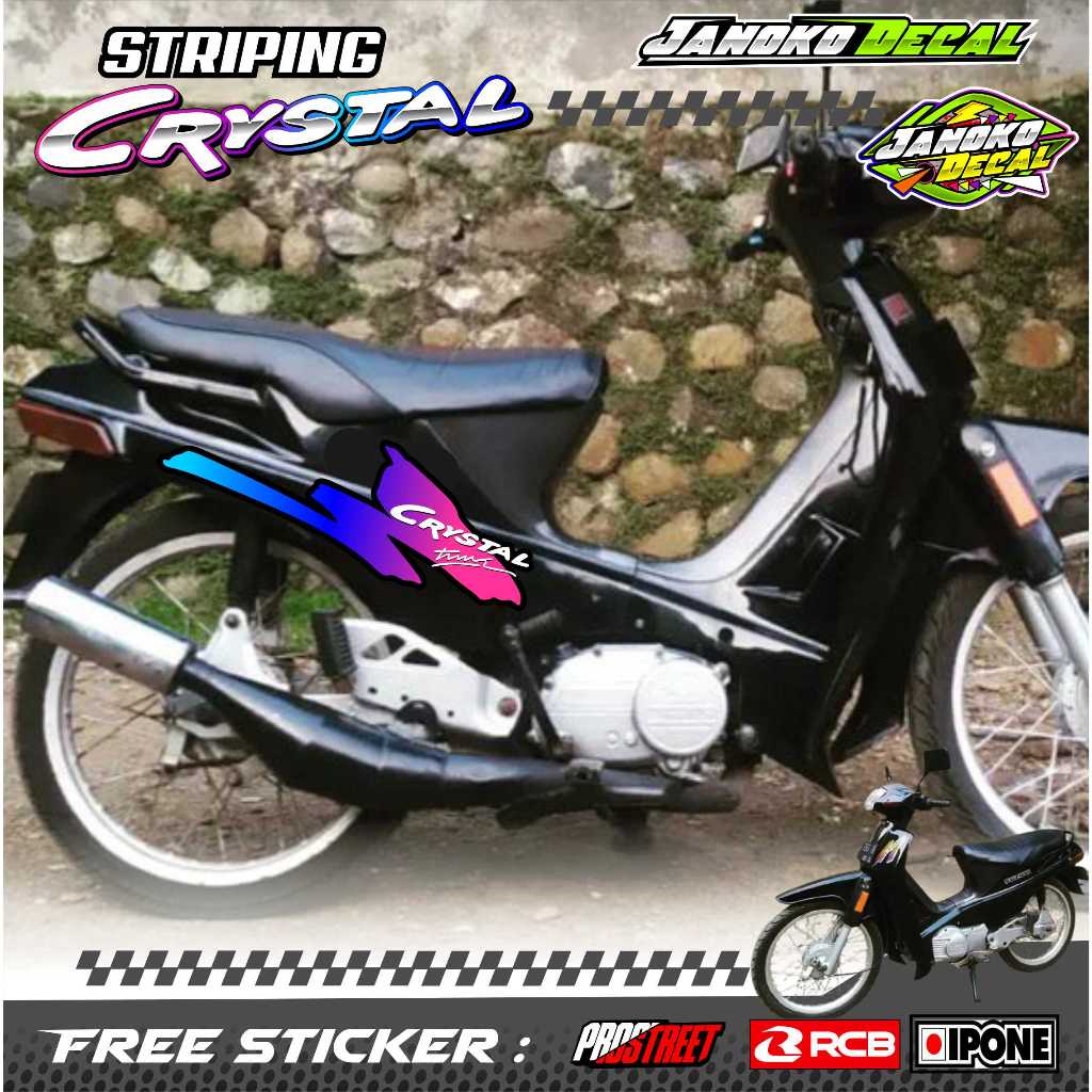 STRIPING VARIASI SUZUKI CRYSTAL / STICKER LIST MOTOR SUZUKI CRYSTAL