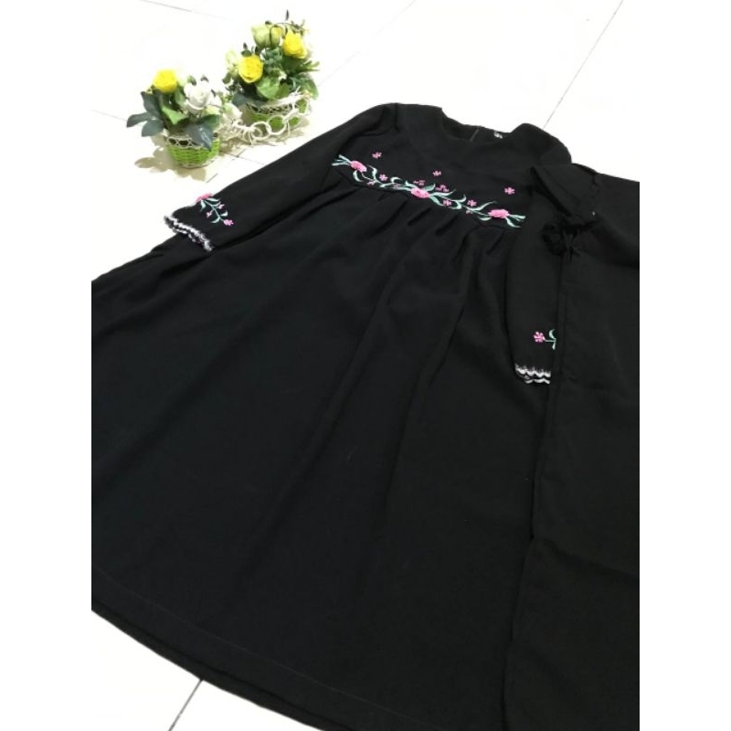 Set Gamis Safar Dan Cadar Tali bordir size 1-12th