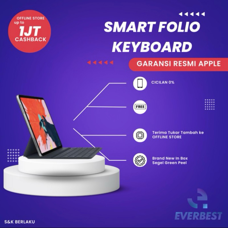 SMART FOLIO KEYBOARD FOR IPAD PRO 11 INCH 12.9 INCH ORIGINAL