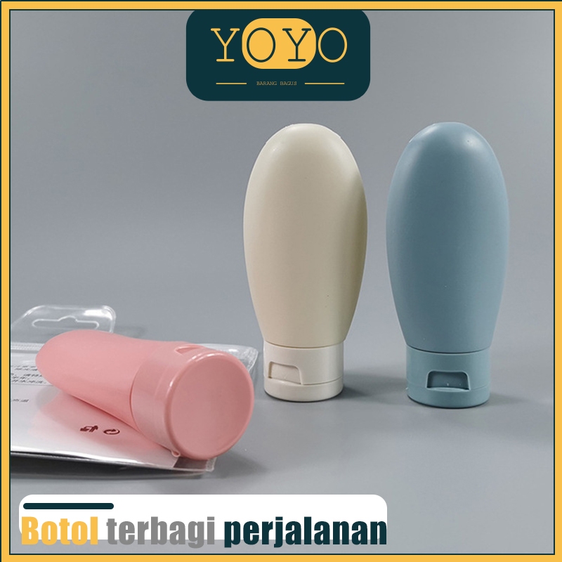 Botol 60ml Sabun Shampoo Lotion Travelling Wadah Tempat Sabun Cair Bahan Travel Bottle