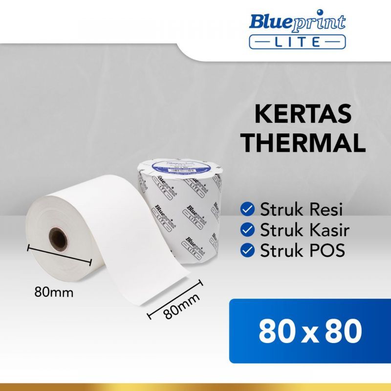 

Kertas Kasir/ Kertas Struk/ Kertas Thermal Blueprint Lite 80x80 mm