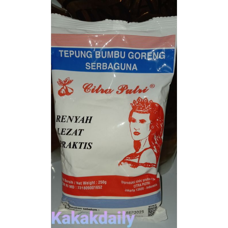 

Tepung Bumbu Putri Serbaguna 250gr