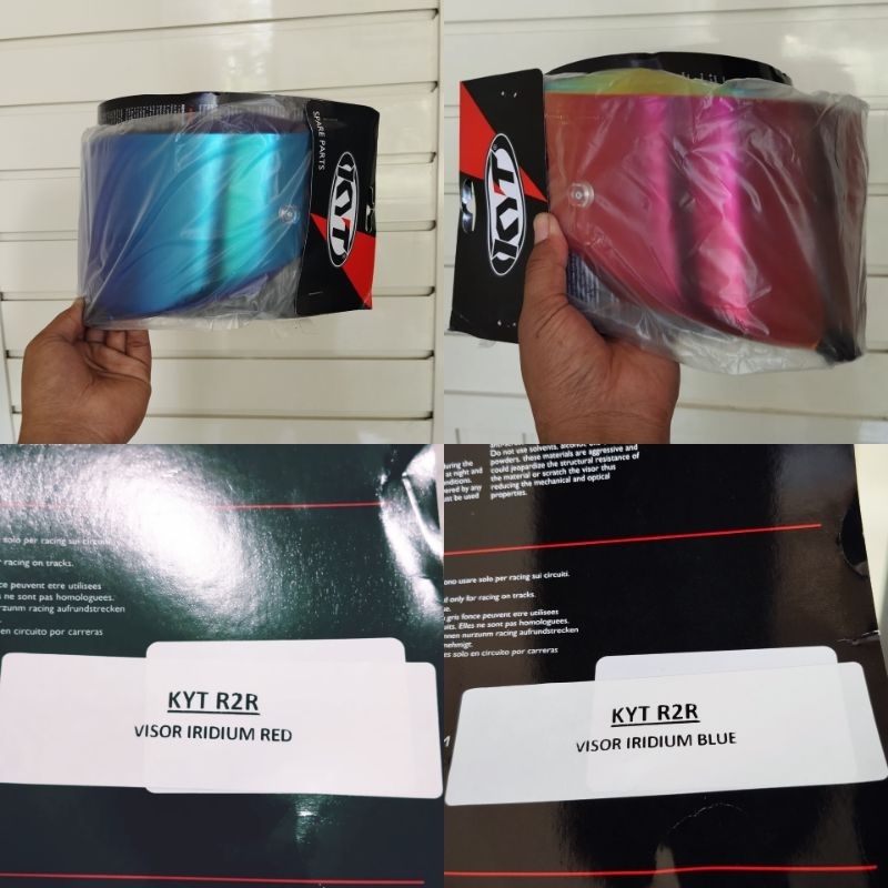Visor KYT R2R iridium red blue dark kyt r2r original kyt