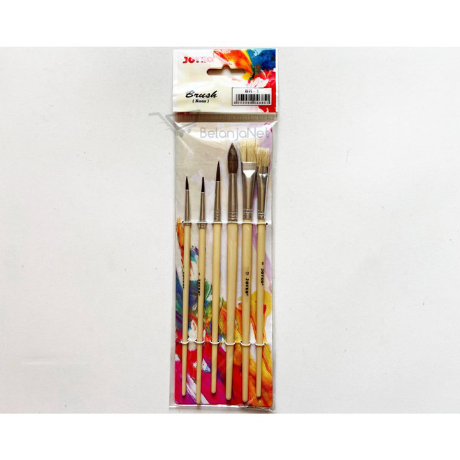 

Kirim Langsung Brush | Kuas Cat Air | Kuas Lukis Joyko BR-1 per SET