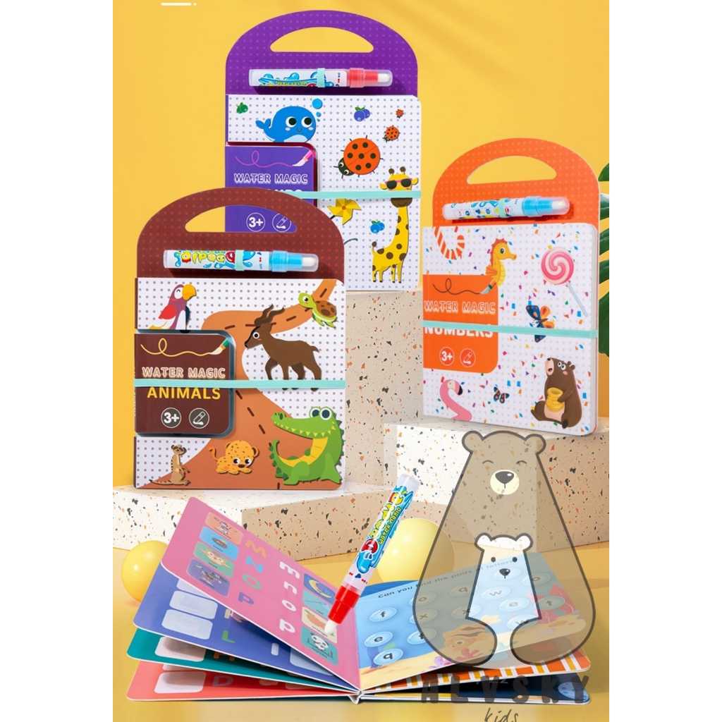 

MAGIC WATER BOOK / BUKU GAMBAR AJAIB AKTIVITAS MEWARNAI LUCU DENGAN AIR