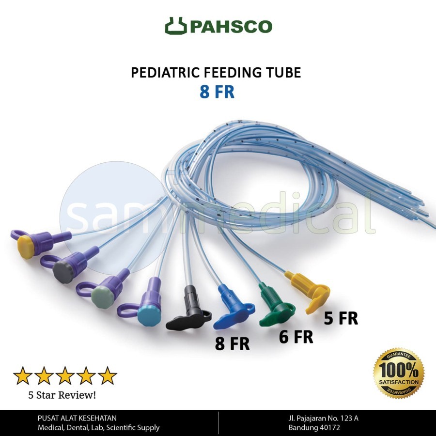 Pahsco Pediatric Feeding Tube / Selang Makan Size : 8 FR
