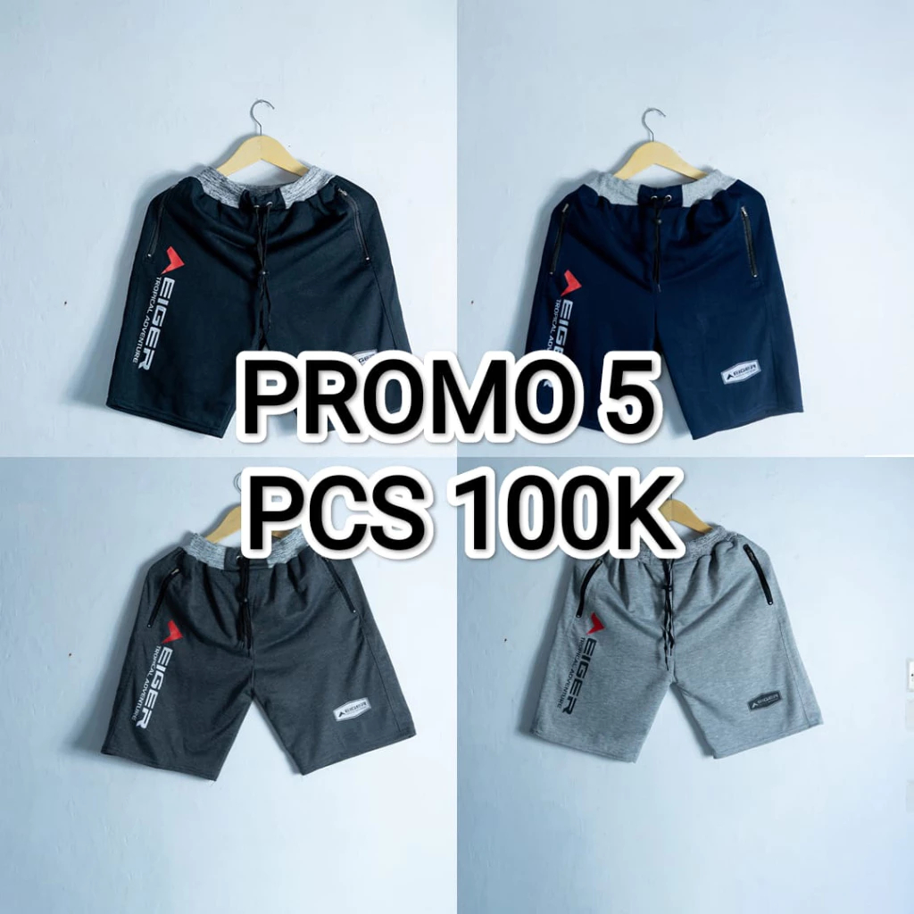 PROMO PAKET 5 PCS CELANA PENDEK PRIA // CELANA PENDEK KEREN