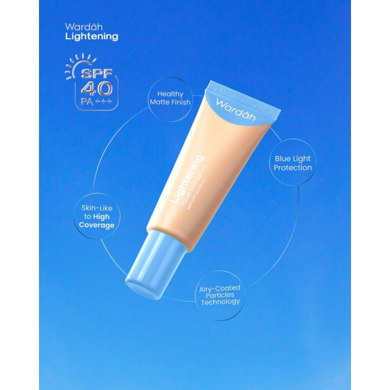 Wardah Lightening Liquid Foundation 25ml | Wardah Lightening Liquid Foundation 6ml - Mini Size | War
