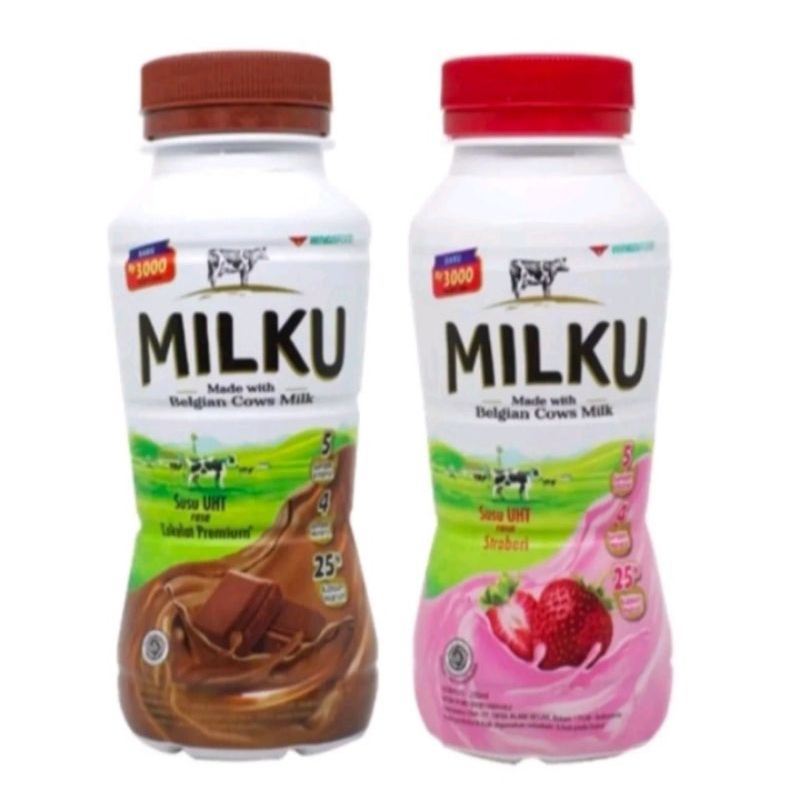 Susu Milku coklat dan strawberry