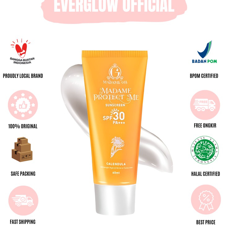 

WZGC5350 Madame Gie Madame Protect Me Sunscreen SPF 30 PA +++ With Calendula - Skincare Sunblock