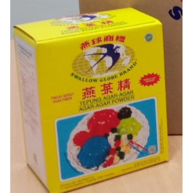 

VNPL3612 Agar Agar Swallow Globe 1 box isi 12 sachet - Bening/Plain