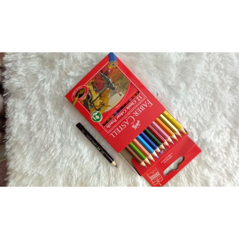 

Pensil warna pendek FABER CASTELL since 1761 12 warna