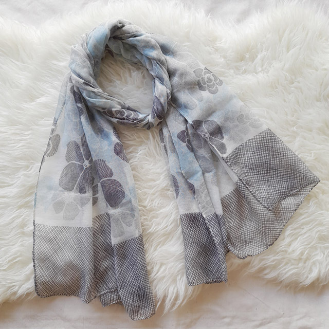 Scarf Premium Pashmina Hijab Selendang Syal Kerudung Motif - SM 18