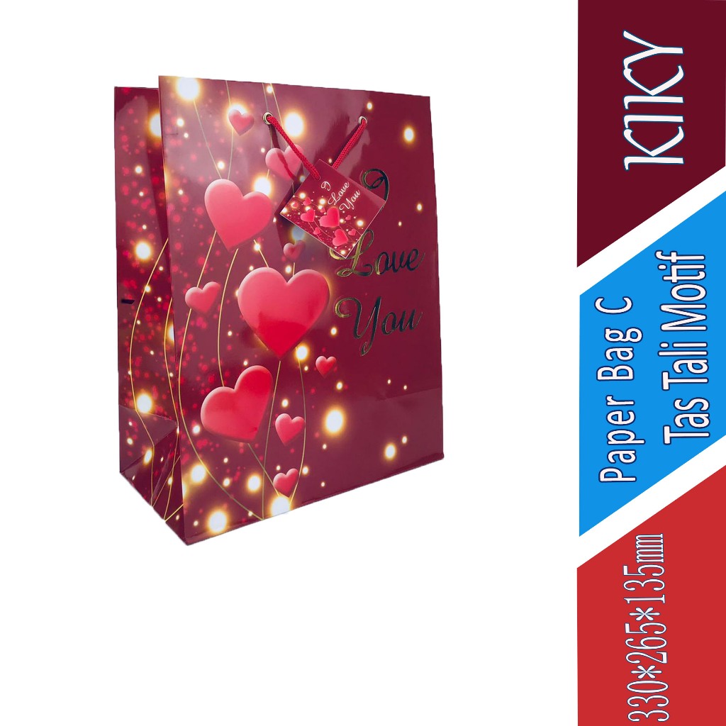 

Tas Tali Motif - Kiky - Paper Bag C - 330x265x135mm