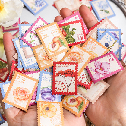 

STIKER STAMP FLOWERS ANDD BERRIES