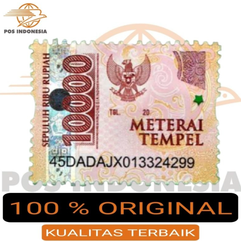 9.9 Promo &gt;&gt; Materai 10000 Asli 100% Materai Pos