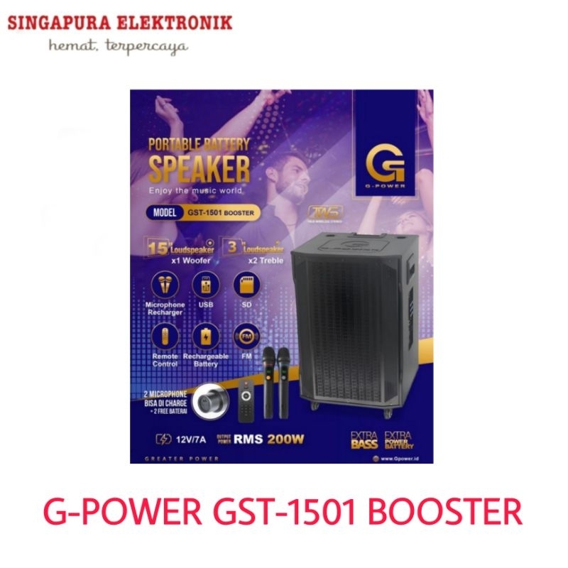 G-Power Speaker Portable 15" GST-1501 Booster