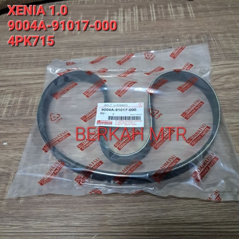 VAN BELT XENIA 1.0 - TALI KIPAS XENIA 1000cc - FAN BELT XENIA 4PK715