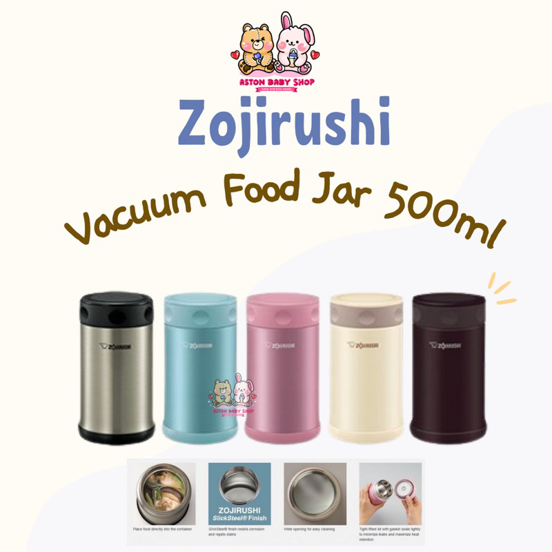 Zojirushi Vacuum Food Jar 500ml SW-EAE50 Zojirushi Food Jar Kotak Bekal Bubur/Sup Tahan Panas